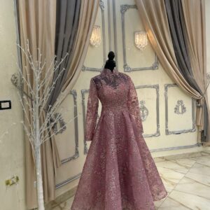Arabic design dress Pink